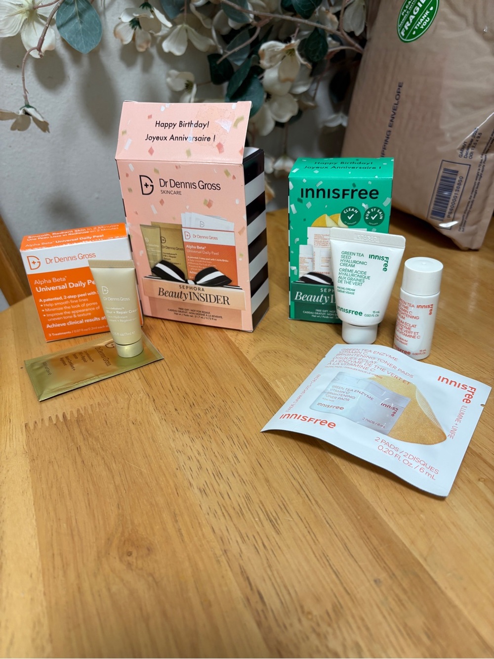 Sephora Beauty Insider Birthday Gifts Bundle, Dr Dennis Gross & Innisfree, BNIB